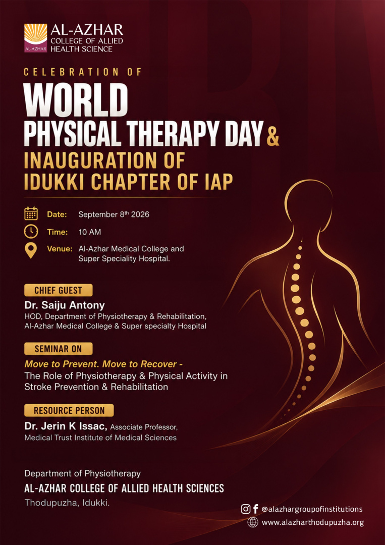 WORLD PHYSICAL THERAPY DAY AND INAGURATION OF IDUKKI CHAPTER OF IAP